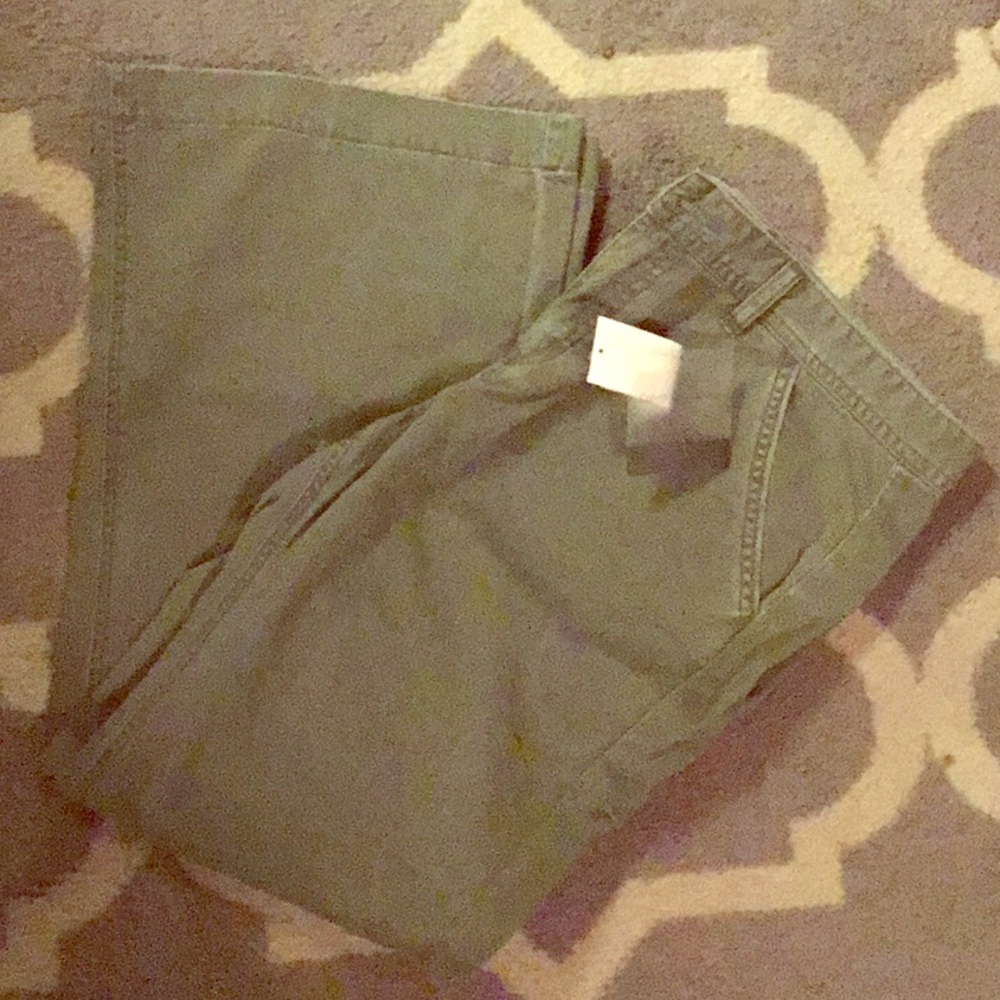 CK green khakis